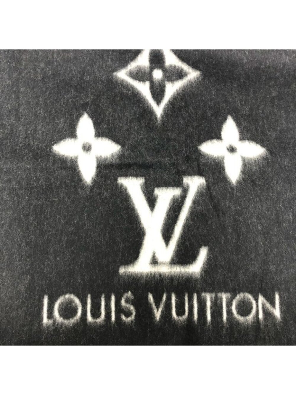 Louis Vuitton Scarf Monogram Reykjavik Cashmere Black - Picture 7 of 9